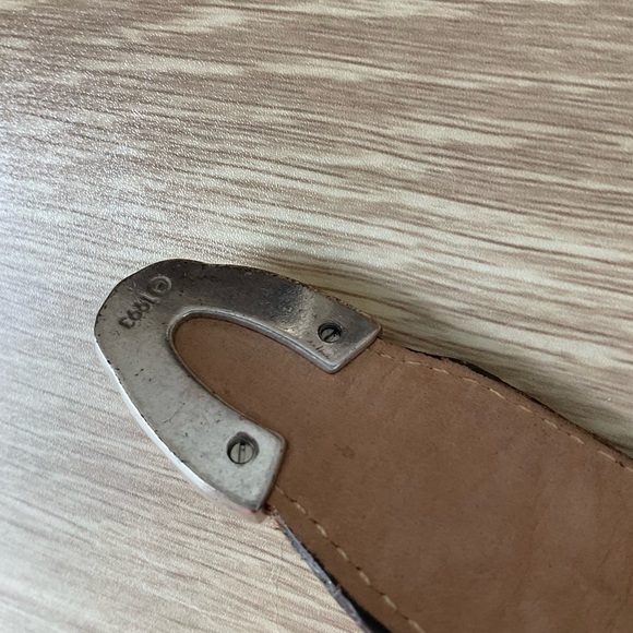 Vintage 1993 Brighton Croc Embossed Belt M42209 - Picture 5 of 11